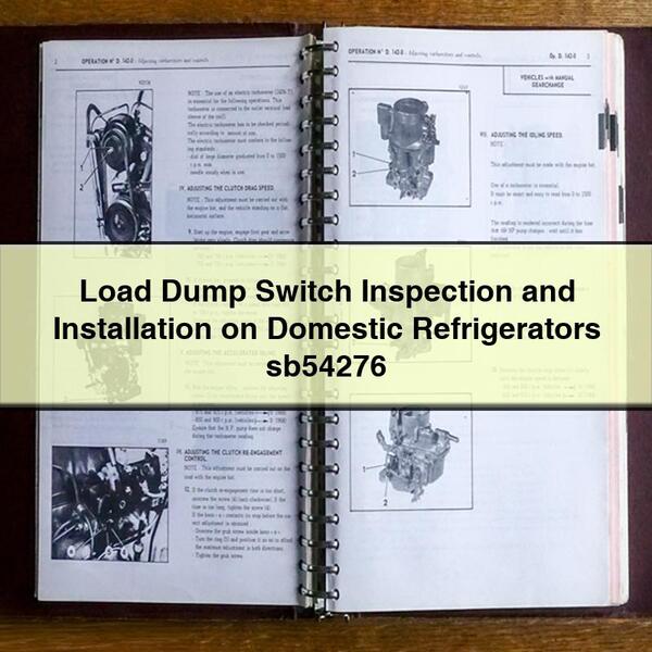 Inspección e instalación de interruptores de descarga de carga en refrigeradores domésticos sb54276