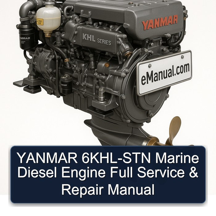 YANMAR 6KHL-STN Marine Diesel Engine Full Service & Repair Manual