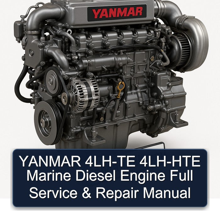 YANMAR 4LH-TE 4LH-HTE Marine Diesel Engine Full Service & Repair Manual