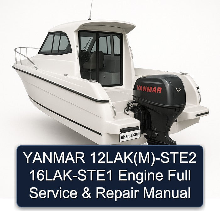 YANMAR 12LAK(M)-STE2 16LAK-STE1 Engine Full Service & Repair Manual