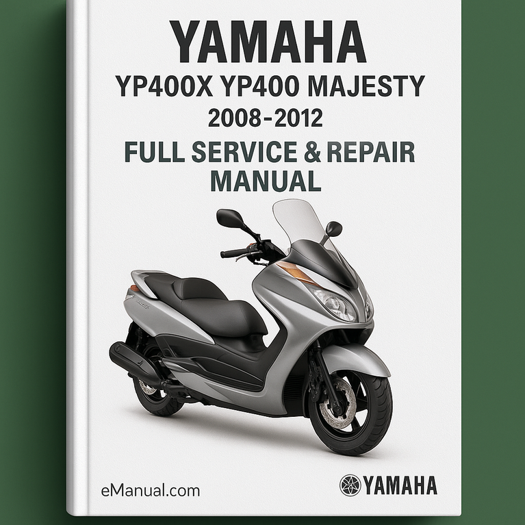 Yamaha YP400X YP400 MAJESTY Vollständiges Service- und Reparaturhandbuch 2008-2012