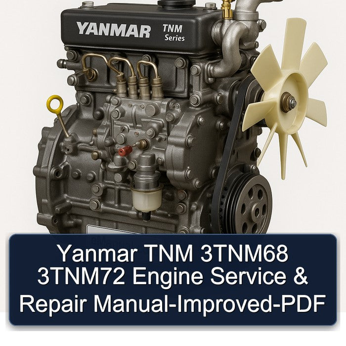 Yanmar TNM 3TNM68 3TNM72 Engine Service & Repair Manual-Improved-PDF