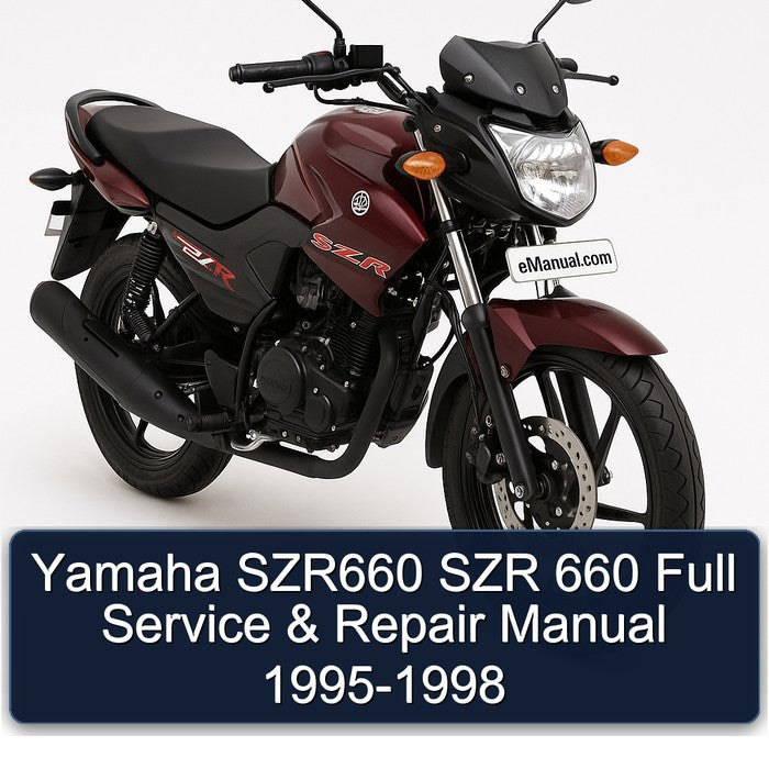 Yamaha SZR660 SZR 660 Full Service & Repair Manual 1995-1998
