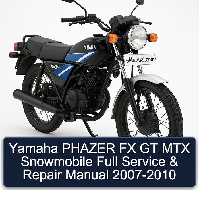 Yamaha PHAZER FX GT MTX Snowmobile Full Service & Repair Manual 2007-2010