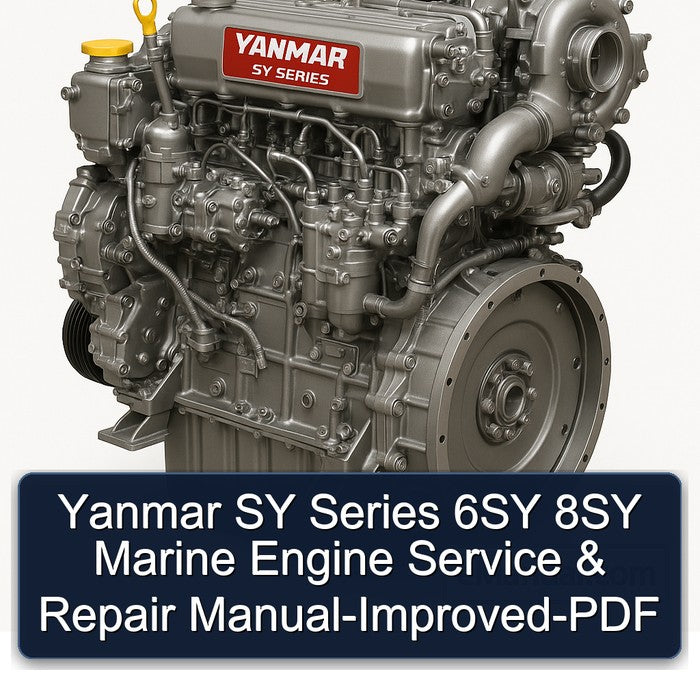 Yanmar SY Series 6SY 8SY Marine Engine Service & Repair Manual-Improved-PDF
