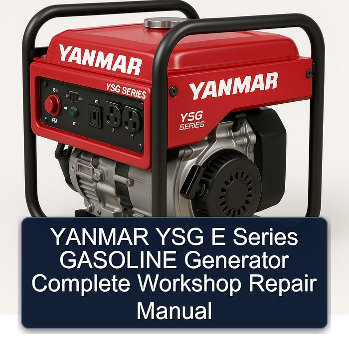 YANMAR YSG E Series GASOLINE Generator Complete Workshop Repair Manual