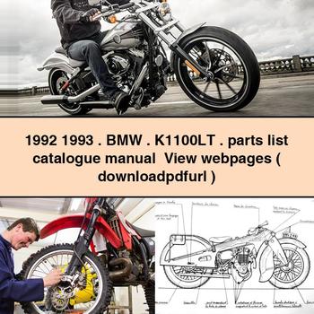 1992 1993 BMW K1100LT Teileliste Katalog Handbuch Webseiten anzeigen ( )