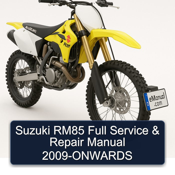 Suzuki RM85 Full Service & Repair Manual 2009-ONWARDS