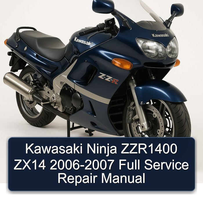 Kawasaki Ninja ZZR1400 ZX14 2006-2007 Full Service Repair Manual