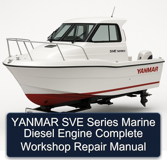 YANMAR SVE Series Marine Diesel Engine Complete Workshop Repair Manual