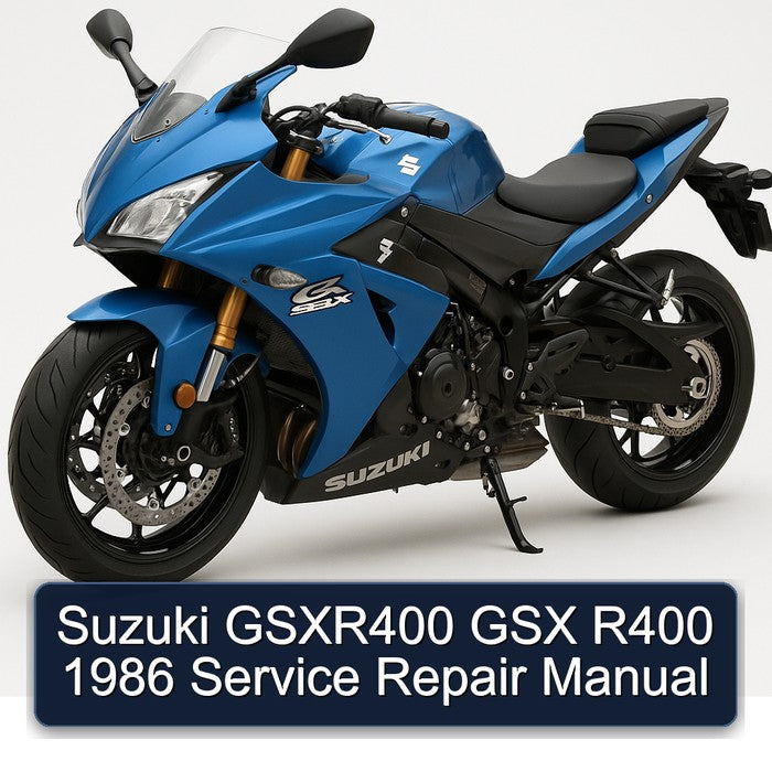 Suzuki GSXR400 GSX R400 1986 Service Repair Manual