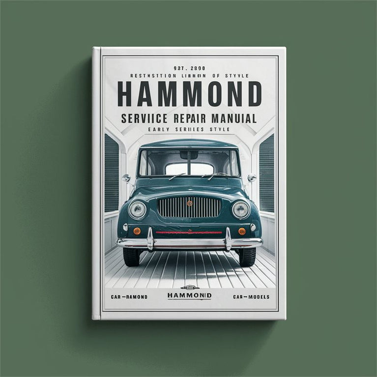 Hammond Organ Service Manual - Early Models (A B C series B PDF