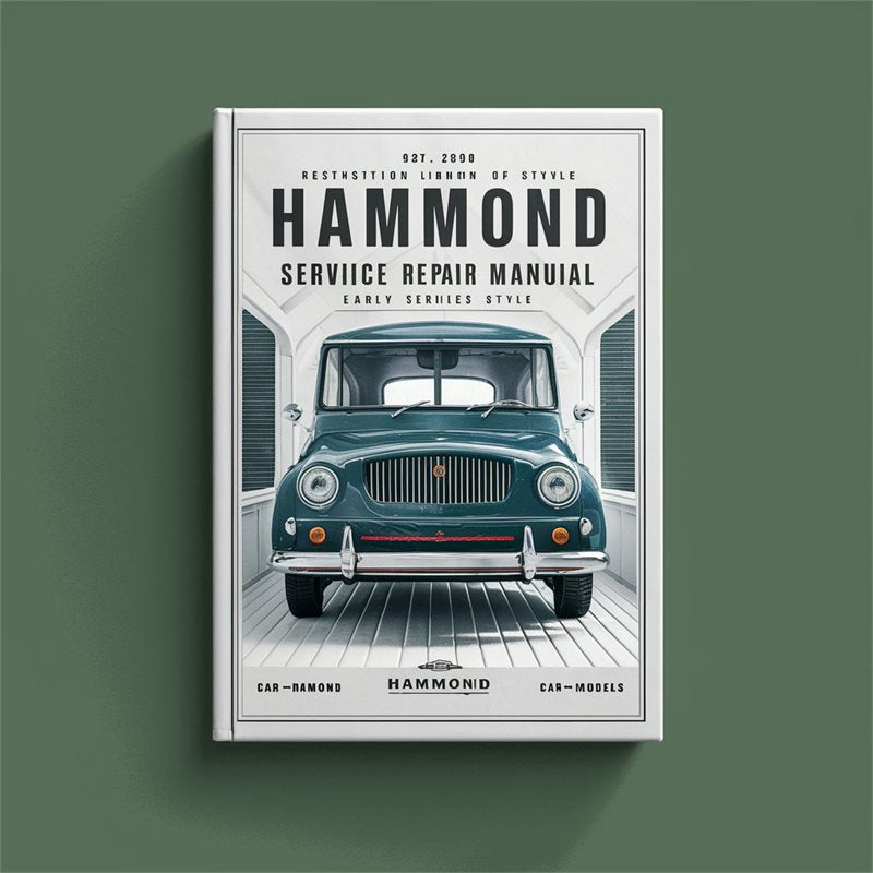 Hammond Organ Service Manual - Early Models (A B C series B PDF