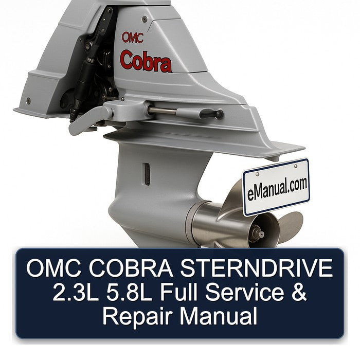OMC COBRA STERNDRIVE 2.3L 5.8L Full Service & Repair Manual