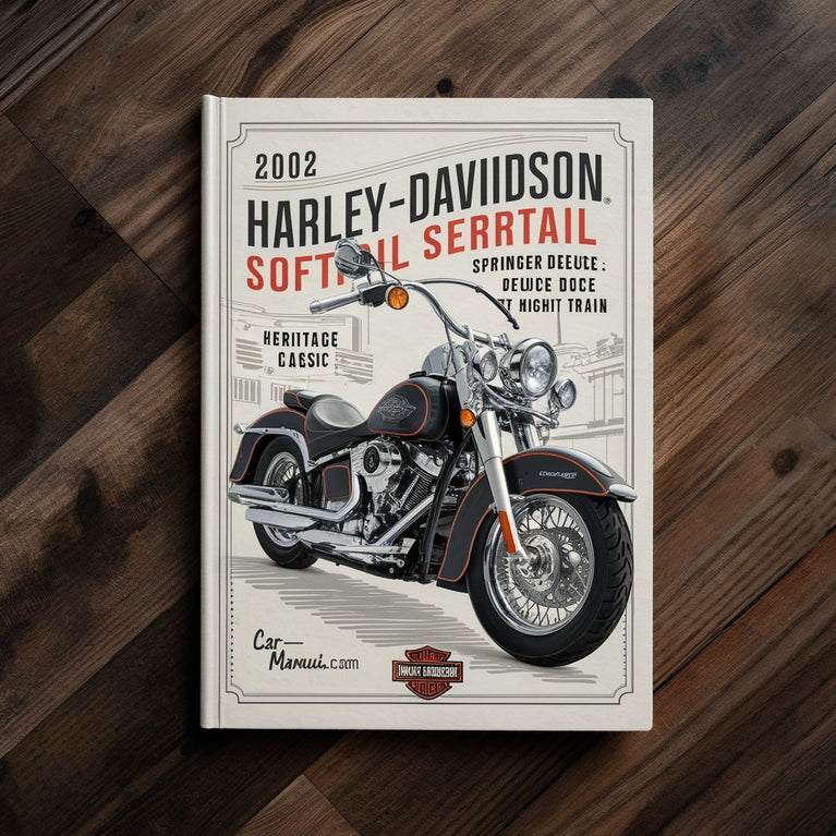 Manual de servicio y reparación de Harley-Davidson Softail 2002 SET Heritage Classic Springer Deuce Fat Boy Night Train