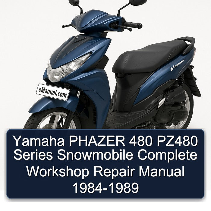 Yamaha PHAZER 480 PZ480 Series Snowmobile Complete Workshop Repair Manual 1984-1989