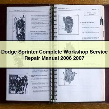 Manual completo de servicio y reparación del taller Dodge Sprinter 2006 2007