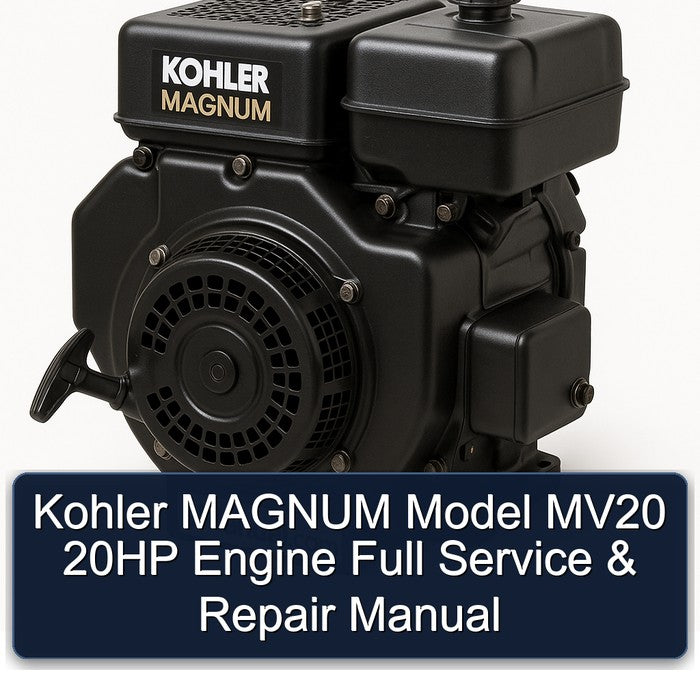 Kohler MAGNUM Model MV20 20HP Engine Full Service & Repair Manual