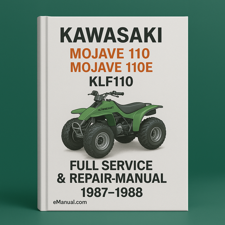 KAWASAKI MOJAVE 110 MOJAVE 110E KLF110 Full Service Repair Manual 1987-1988
