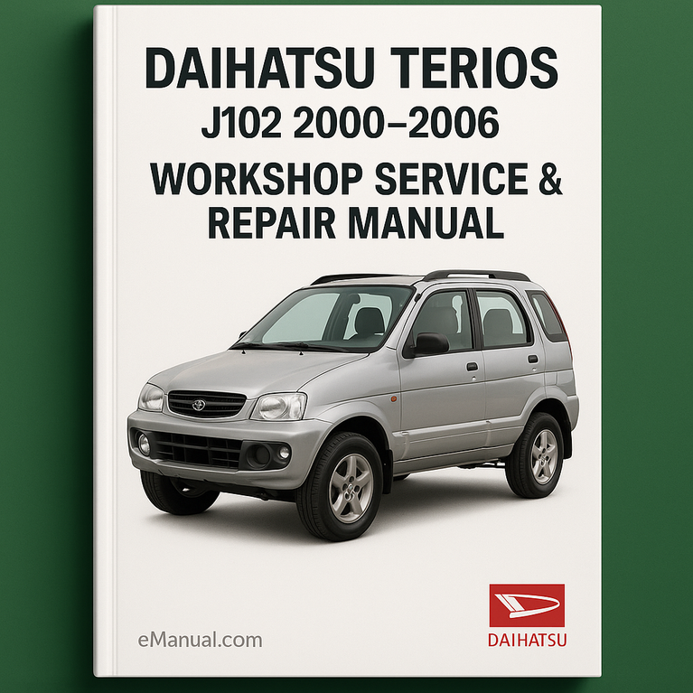 Daihatsu Terios J102 2000-2006 Werkstatt-Service-Reparaturhandbuch