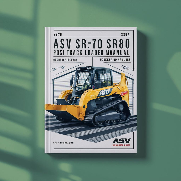 ASV SR70 SR80 Posi Track Loader Manual Set Operators Repair Service Parts WorkShop Manuals PDF Download