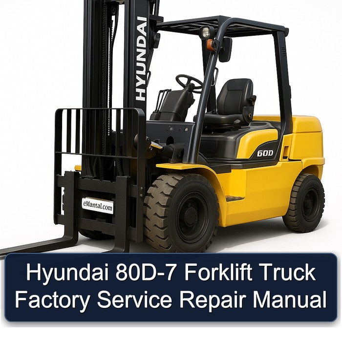 Hyundai 80D-7 Forklift Factory Service Repair Manual