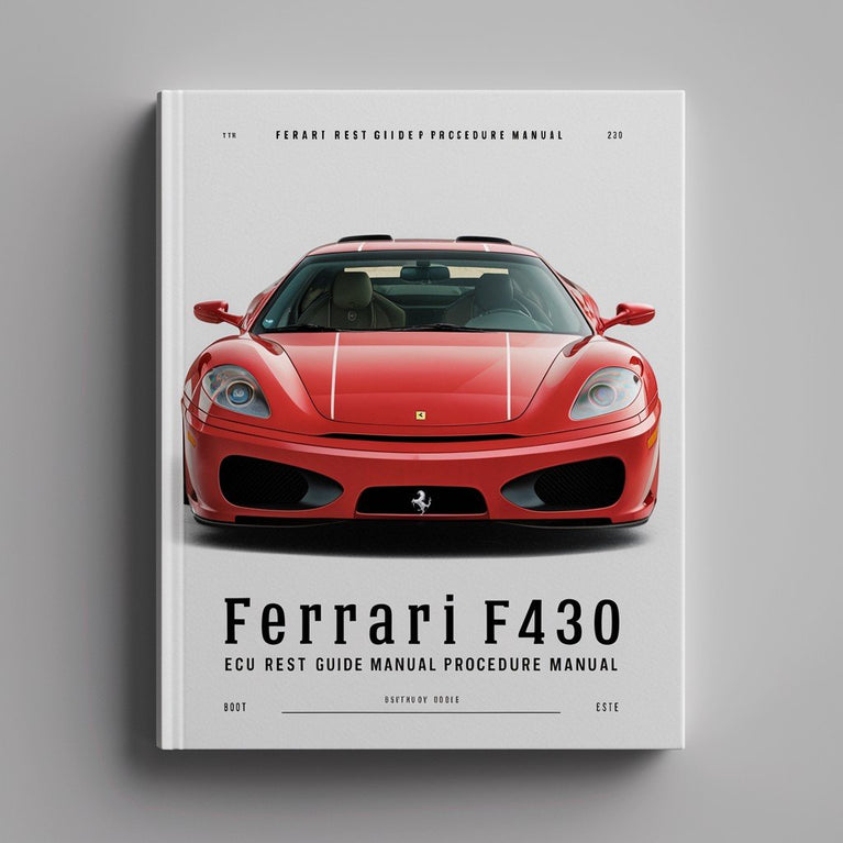 Ferrari F430 ECU RESET-Handbuch VORGEHENSWEISE Handbuch