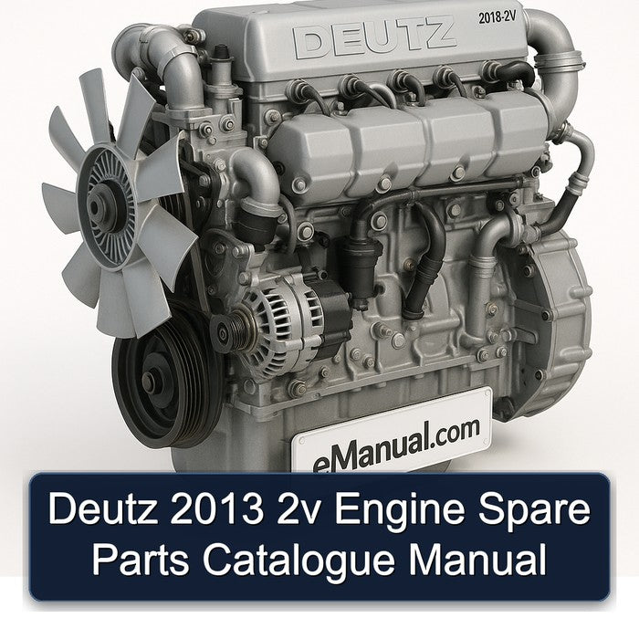 Deutz 2013 2v Engine Spare Parts Catalogue Manual