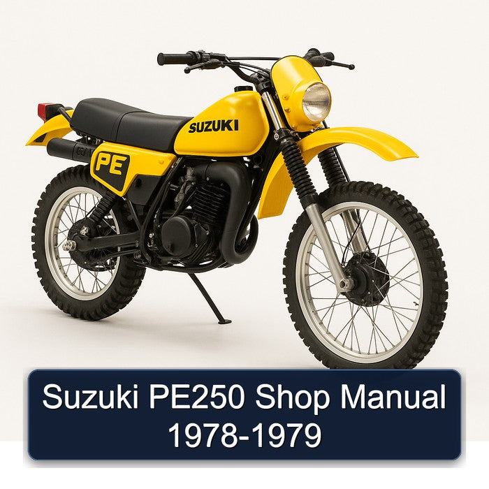 Suzuki PE250 Shop Manual 1978-1979