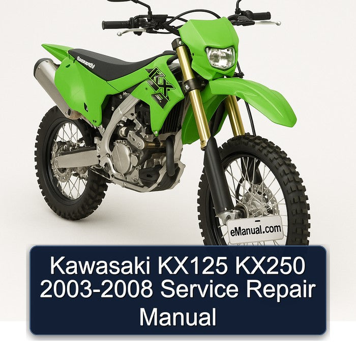 Kawasaki KX125 KX250 2003-2008 Service Repair Manual