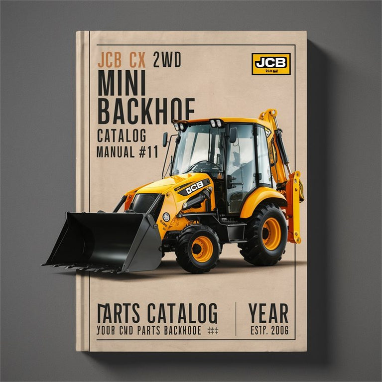 JCB MINI CX 2WD MINI BACKHOE Parts Catalog Manual #1 PDF