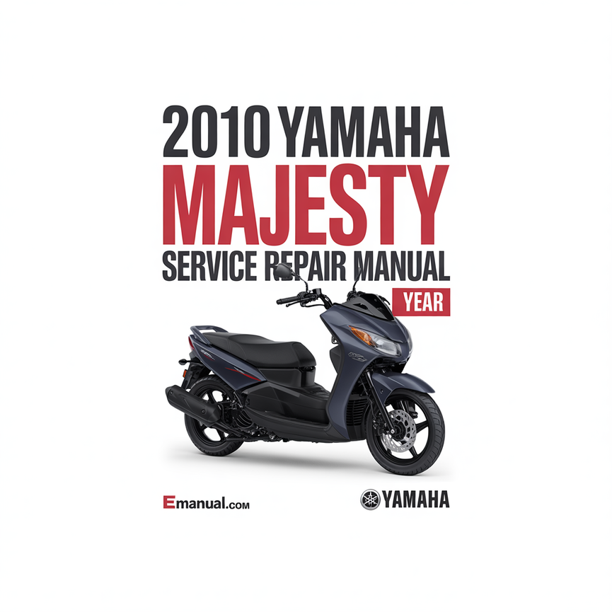 2010 Yamaha MAJESTY Motorrad Service-Reparaturhandbuch
