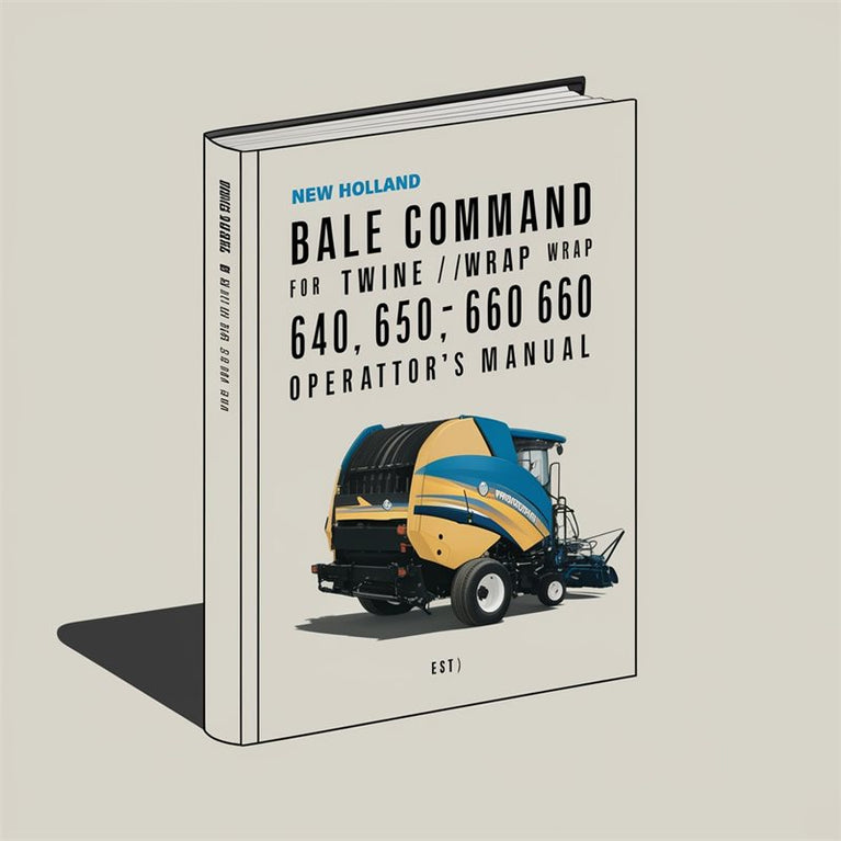 New Holland BALE Command For TWINE / NET WRAP 640 650 660 ROUND BALER OperatorS Manual PDF