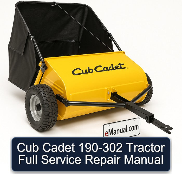 Cub Cadet 190-302 Tractor Full Service Repair Manual