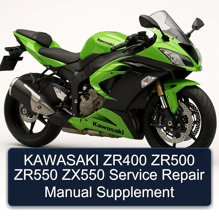 KAWASAKI ZR400 ZR500 ZR550 ZX550 Service Repair Manual Supplement