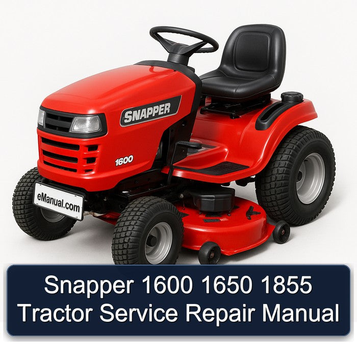 Snapper 1600 1650 1855 Tractor Service Repair Manual