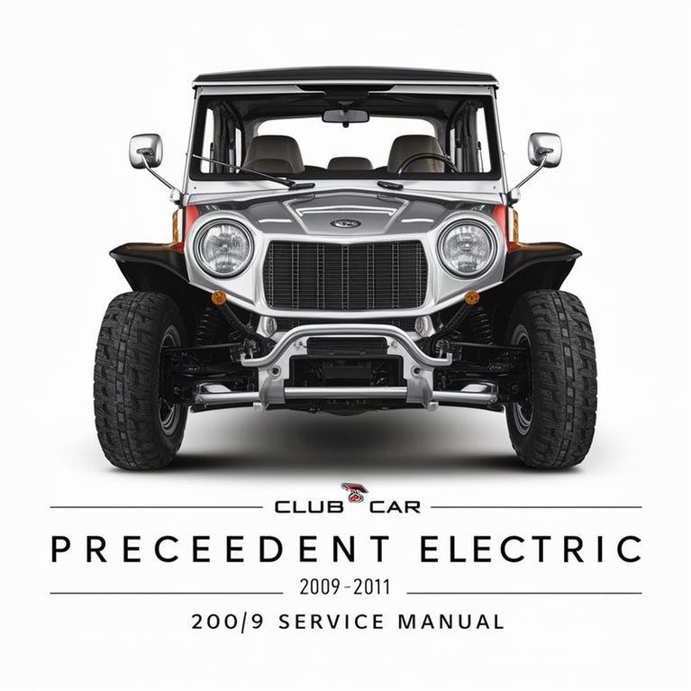 Club Car Precedent Electric 2009 2010 2011 Service Manual PDF