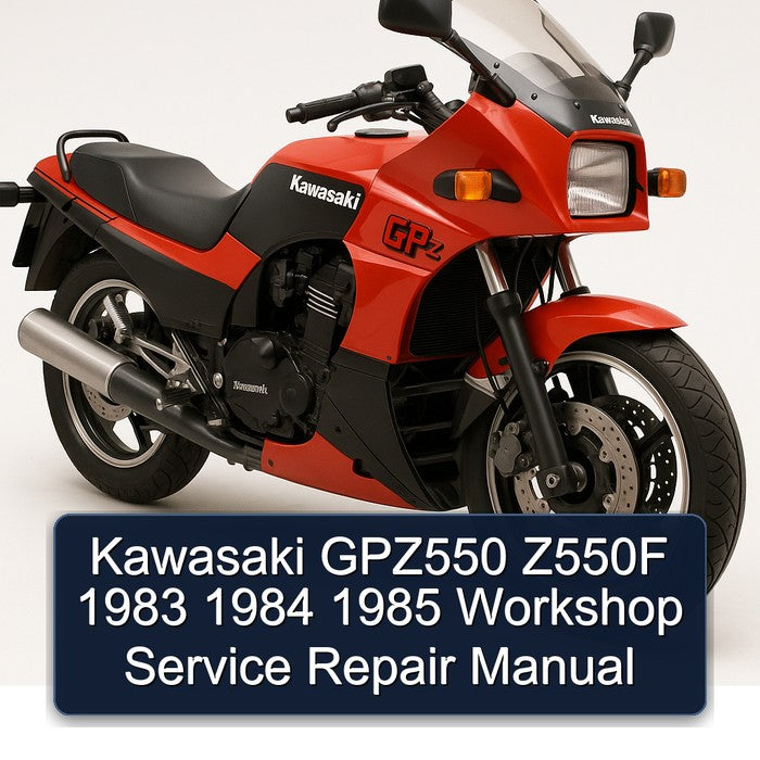 Kawasaki GPZ550 Z550F 1983 1984 1985 Workshop Service Repair Manual