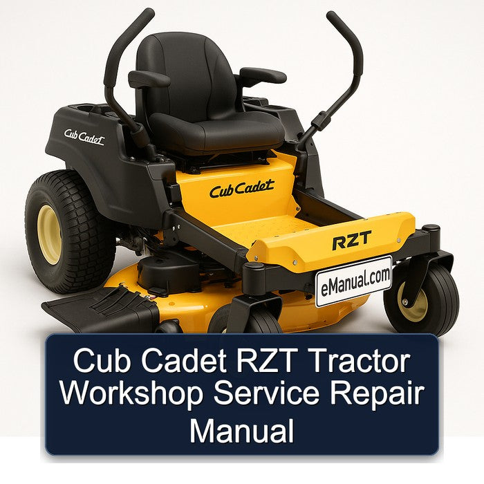 Cub Cadet RZT Tractor Workshop Service Repair Manual