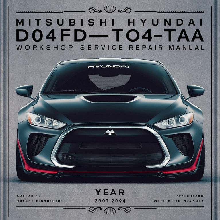 Manual de reparación y servicio del motor Mitsubishi Hyundai d04fd-taa