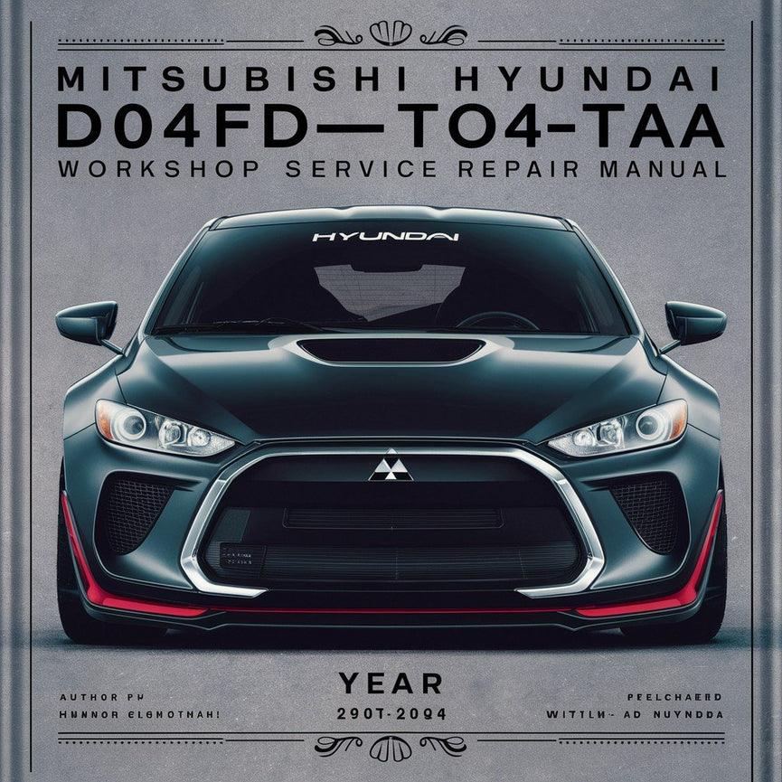 Manual de reparación y servicio del motor Mitsubishi Hyundai d04fd-taa