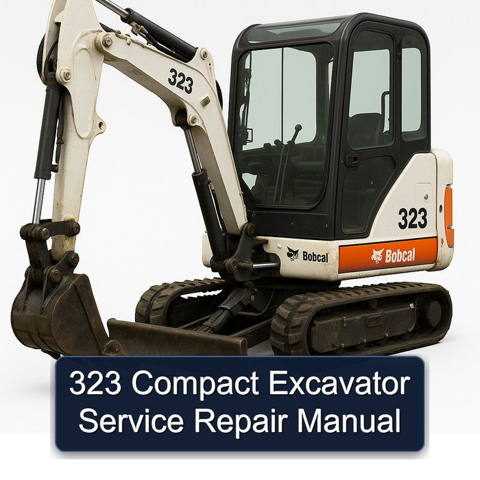 323 Compact Excavator Service Repair Manual