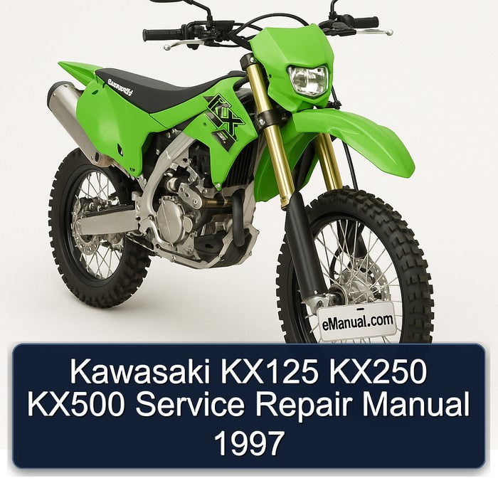 Kawasaki KX125 KX250 KX500 Service Repair Manual 1997