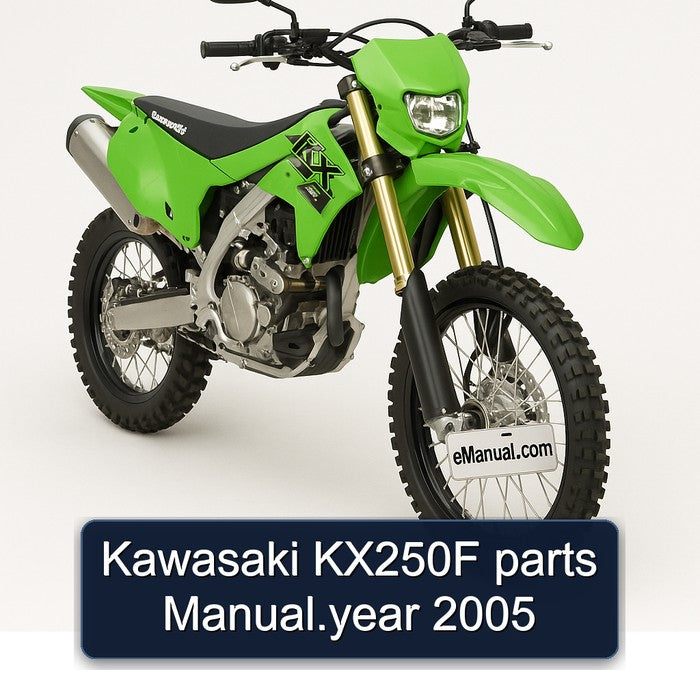 Kawasaki KX250F parts Manual.year 2005