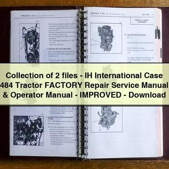 Collection of 2 files-IH International Case 484 Tractor Factory Service Repair Manual & Operator Manual-Improved-PDF