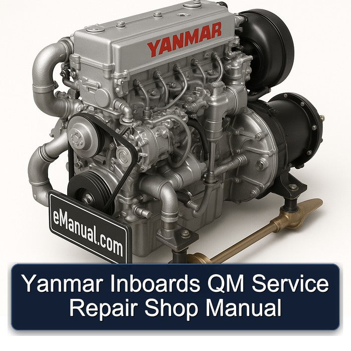 Yanmar Inboards QM Service Repair Shop Manual