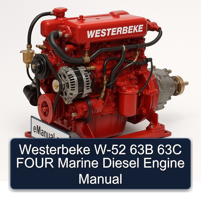 Westerbeke W-52 63B 63C FOUR Marine Diesel Engine Manual