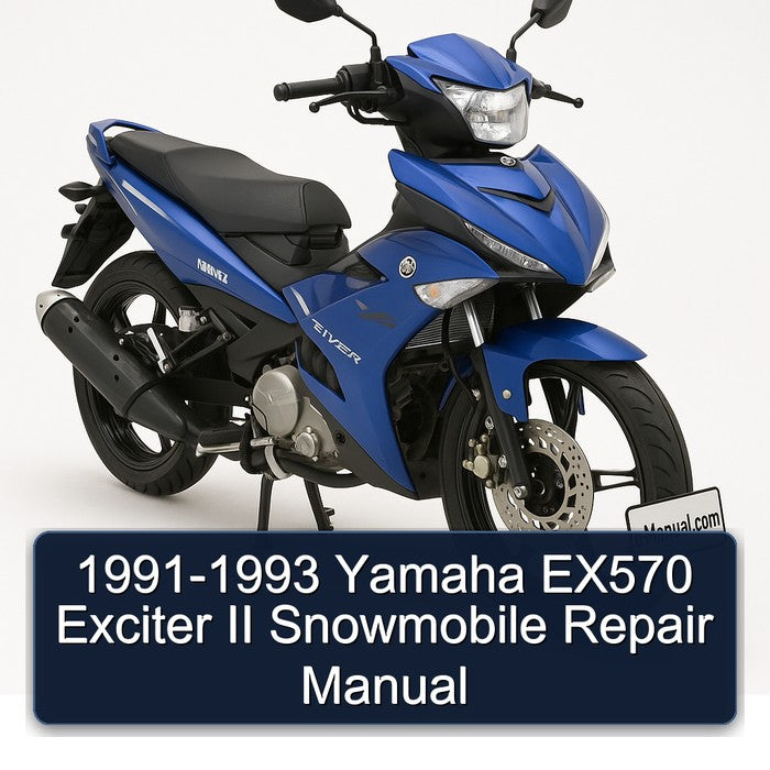 1991-1993 Yamaha EX570 Exciter II Snowmobile Repair Manual