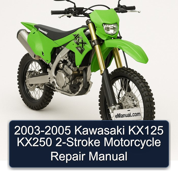 2003-2005 Kawasaki KX125 KX250 2-Stroke Motorcycle Repair Manual
