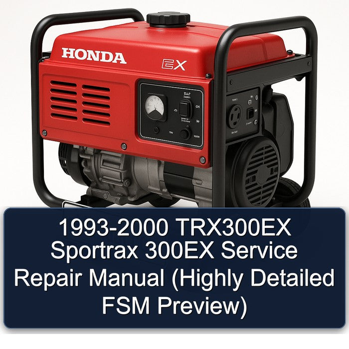 1993-2000 TRX300EX Sportrax 300EX Service Repair Manual (Highly Detailed FSM Preview)